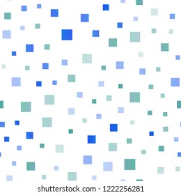 Light Multicolor, Rainbow vector seamless pattern in square style. Illustration with set of colorful rectangles. Best design for your ad, poster, banner.