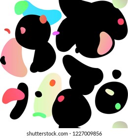 Light Multicolor, Rainbow vector seamless pattern with spheres. Modern abstract illustration with colorful water drops. Pattern for design of fabric, wallpapers.