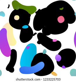Light Multicolor, Rainbow vector seamless template with spots. Abstract illustration with colored bubbles in nature style. Template for business cards, websites.