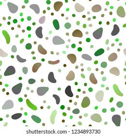 Light Multicolor, Rainbow vector seamless layout with circle spots. Glitter abstract illustration with blurred drops of rain. Trendy design for wallpaper, fabric makers.