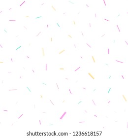 Light Multicolor, Rainbow vector seamless layout with flat lines. Blurred decorative design in simple style with lines. Best design for your ad, poster, banner.