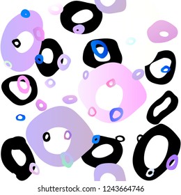 Light Multicolor, Rainbow vector seamless cover with circles. Modern abstract illustration with colorful water drops. Pattern for design of window blinds, curtains.