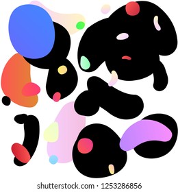 Light Multicolor, Rainbow vector seamless background with bubbles. Glitter abstract illustration with blurred drops of rain. Trendy design for wallpaper, fabric makers.