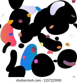 Light Multicolor, Rainbow vector seamless layout with circle spots. Abstract illustration with colored bubbles in nature style. Trendy design for wallpaper, fabric makers.