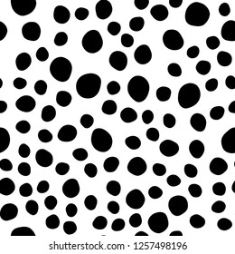 Light Multicolor, Rainbow vector seamless template with spots. Modern abstract illustration with colorful water drops. Design for textile, fabric, wallpapers.