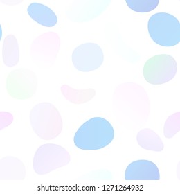 Light Multicolor, Rainbow vector seamless texture with disks. Modern abstract illustration with colorful water drops. Trendy design for wallpaper, fabric makers.