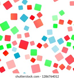 Light Multicolor, Rainbow vector seamless cover in polygonal style. Rectangles on abstract background with colorful gradient. Smart design for your business advert.