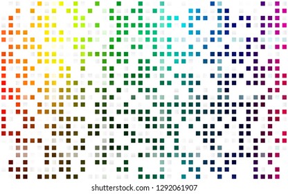 Light Multicolor, Rainbow vector seamless background with rectangles. Abstract gradient illustration with rectangles. Template for business cards, websites.
