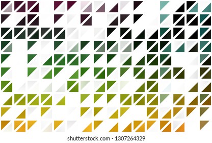 Light Multicolor, Rainbow vector seamless background with triangles. Abstract gradient illustration with triangles. Pattern for design of fabric, wallpapers.