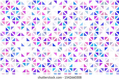 Light Multicolor, Rainbow vector seamless layout with lines, triangles. Abstract gradient illustration with triangles. Pattern for trendy fabric, wallpapers.