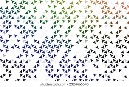 Hell Multi-Farbe, Rainbow-Vektorgrafik nahtloser Hintergrund mit Dreiecken. Abstrakte Glitter-Illustration mit dreieckigen Formen. Muster für das Design der Stoffe, Tapeten.
