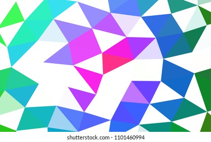 Light Multicolor, Rainbow vector shining hexagonal shining triangular. Triangular geometric sample with gradient.  The polygonal design can be used for your web site.