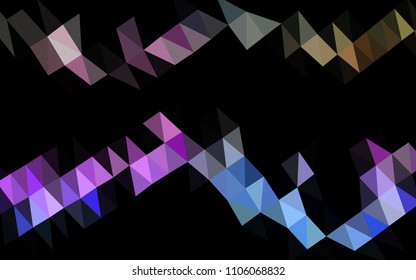 Light Multicolor, Rainbow vector shining hexagonal pattern. Creative illustration in halftone style with gradient. The elegant pattern can be used as part of a brand book.