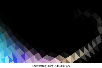 Light Multicolor, Rainbow vector shining hexagonal pattern. A completely new color illustration in a vague style. A completely new template for your business design.