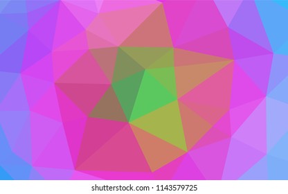Light Multicolor, Rainbow vector shining hexagonal template. Brand new colored illustration in blurry style with gradient. The textured pattern can be used for background.