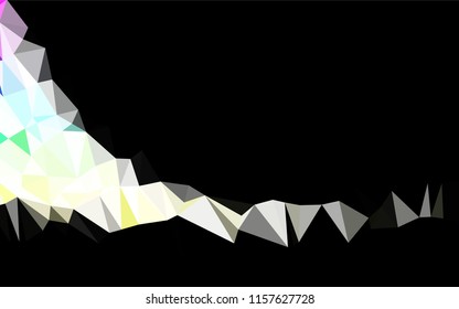Light Multicolor, Rainbow vector shining hexagonal pattern. Brand new colored illustration in blurry style with gradient. A completely new template for your business design.