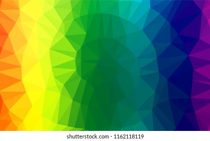 Light Multicolor, Rainbow vector shining hexagonal pattern. Modern geometrical abstract illustration with gradient. The elegant pattern can be used as part of a brand book.