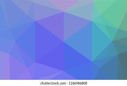 Light Multicolor, Rainbow vector shining hexagonal pattern. Shining illustration, which consist of triangles. The best triangular design for your business.