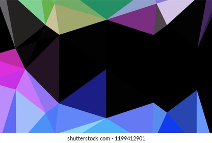 Light Multicolor, Rainbow vector shining hexagonal template. A vague abstract illustration with gradient. A completely new design for your business.