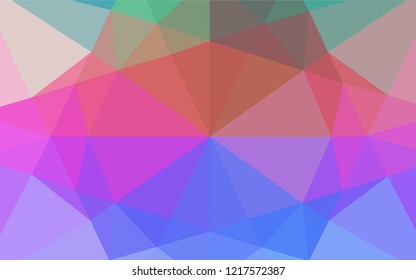Light Multicolor, Rainbow vector shining hexagonal template. A vague abstract illustration with gradient. A new texture for your design.