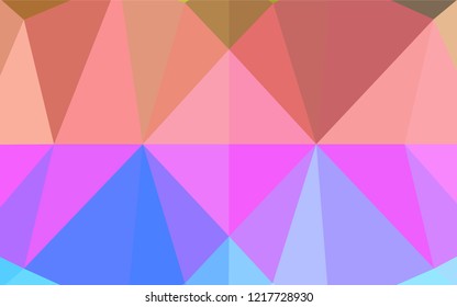 Light Multicolor, Rainbow vector shining hexagonal template. Colorful illustration in abstract style with gradient. The best triangular design for your business.