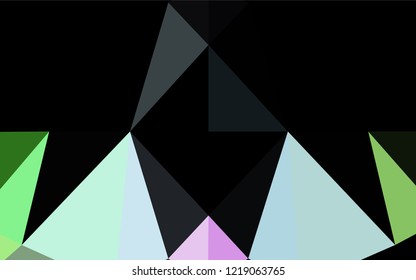 Light Multicolor, Rainbow vector shining hexagonal template. A vague abstract illustration with gradient. A completely new design for your business.