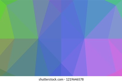Light Multicolor, Rainbow vector shining hexagonal background. A completely new color illustration in a vague style. The best triangular design for your business.