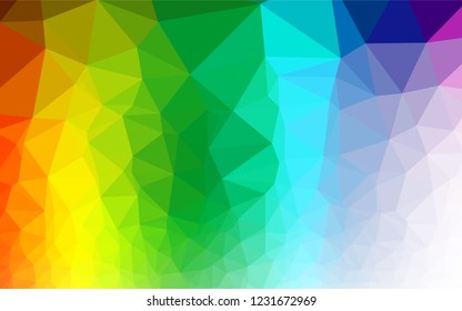 Light Multicolor, Rainbow vector shining hexagonal template. An elegant bright illustration with gradient. The template can be used as a background for cell phones.