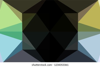 Light Multicolor, Rainbow vector shining hexagonal background. Colorful illustration in abstract style with gradient. The textured pattern can be used for background.