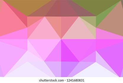 Light Multicolor, Rainbow vector shining hexagonal template. A sample with polygonal shapes. The polygonal design can be used for your web site.