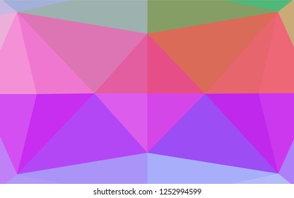 Light Multicolor, Rainbow vector shining hexagonal template. Shining illustration, which consist of triangles. A completely new design for your business.