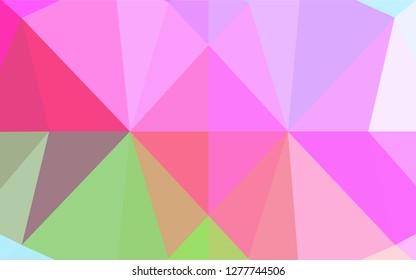 Light Multicolor, Rainbow vector shining hexagonal background. A completely new color illustration in a vague style. The completely new template can be used for your brand book.