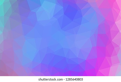 Light Multicolor, Rainbow vector shining triangular template. A sample with polygonal shapes. Completely new design for your business.