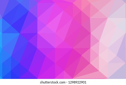 Light Multicolor, Rainbow vector shining triangular template. A completely new color illustration in a vague style. Brand new design for your business.