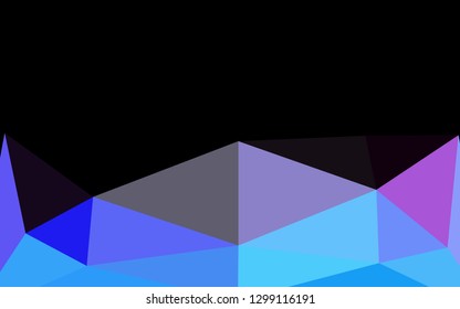 Light Multicolor, Rainbow vector shining triangular background. Triangular geometric sample with gradient.  New texture for your design.