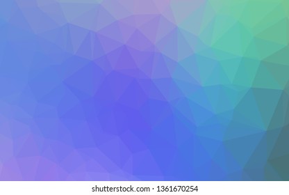 Light Multicolor, Rainbow vector shining triangular template. Glitter abstract illustration with an elegant design. Completely new design for your business.
