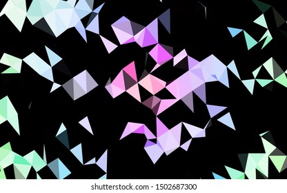 Light Multicolor, Rainbow vector shining triangular template. Brand new colorful illustration in with gradient. New texture for your design.