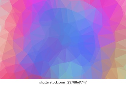 Light Multicolor, Rainbow vector shining triangular template. Modern geometrical abstract illustration with gradient. Brand new design for your business.
