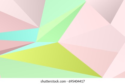 Light Multicolor, Rainbow vector shining triangular template. Brand-new colored illustration in blurry style with gradient. A completely new template for your business design.