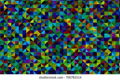 Light Multicolor, Rainbow vector shining triangular template. Triangular geometric sample with gradient.  The elegant pattern can be used as part of a brand book.
