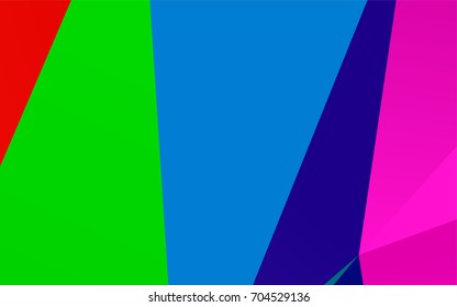 Light Multicolor, Rainbow vector shining triangular template. Triangular geometric sample with gradient.  A completely new design for your business.