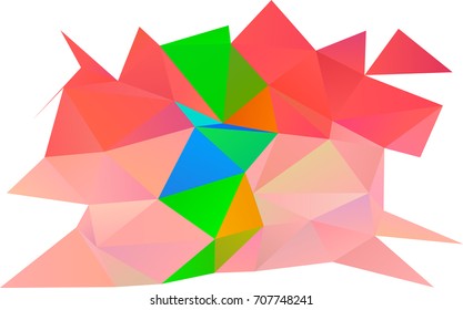 Light Multicolor, Rainbow vector shining triangular background. Glitter abstract illustration with an elegant design. The elegant pattern can be used as part of a brand book.