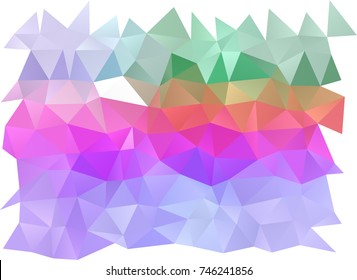Light Multicolor, Rainbow vector shining triangular pattern. Brand-new colored illustration in blurry style with gradient. The completely new template can be used for your brand book.