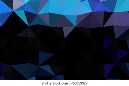 Light Multicolor, Rainbow vector shining triangular pattern. Geometric illustration in Origami style with gradient.  The completely new template can be used for your brand book.