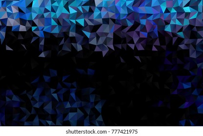 Light Multicolor, Rainbow vector shining triangular pattern. Creative illustration in halftone style with gradient. The template can be used as a background for cell phones.