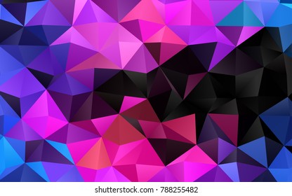 Light Multicolor, Rainbow vector shining triangular background. Modern geometrical abstract illustration with gradient. Brand-new style for your business design.