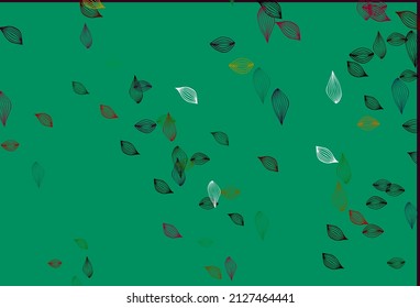 Multicolor claro, textura de dibujo vectorial del arco iris. Doodles esquemáticos con hojas de gradiente coloridas. Nueva plantilla para el diseño de su negocio.