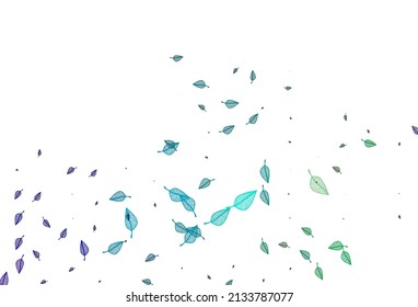 Multicolor claro, patrón de dibujo vectorial arco iris. Ilustración decorativa con hojas coloridas abstractas. Patrón para jefes de sitios web y diseños.