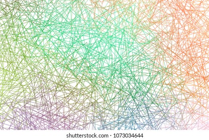 Light Multicolor, Rainbow vector of small triangles on white background. Illustration of abstract texture of triangles. Pattern design for banner, poster, cover.