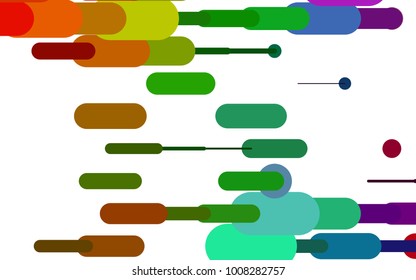 Light Multicolor, Rainbow vector template with repeated sticks. Modern geometrical abstract illustration with staves. Best design for your ad, poster, banner.